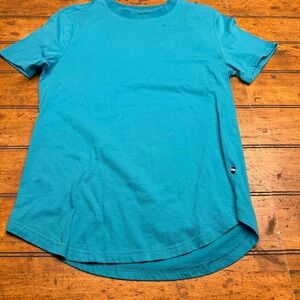 EDGAR ASH Mens Teal Crew Neck Short Sleeve T‎ Shirt Basic Casual Size S
